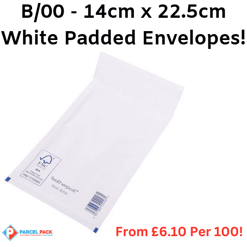 B/00 - White Bubble Padded Envelopes