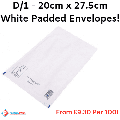 D/1 - White Bubble Padded Envelopes