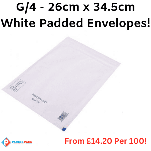 G/4 - White Bubble Padded Envelopes