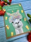 ALPACA THE BEER BIRTHDAY ECO-CARD