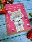 ALPACA THE WINE BIRTHDAY ECO-CARD