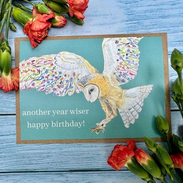 ANOTHER YEAR WISER OWL ECO-CARD