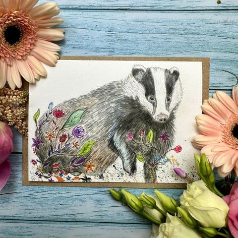 BEATRIX THE BADGER ECO-CARD