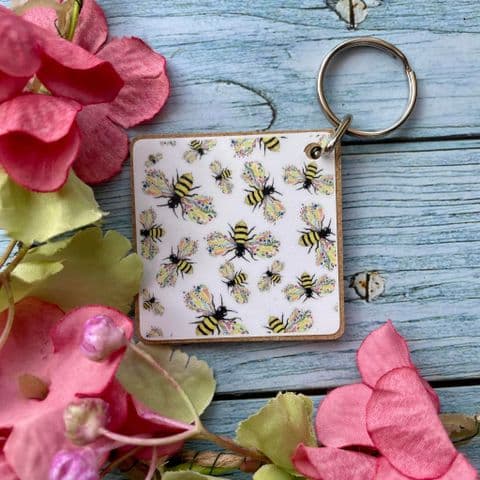 BEE FRIENDLY ECO KEYRING