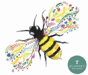 BEE FRIENDLY SIGNED PRINT
