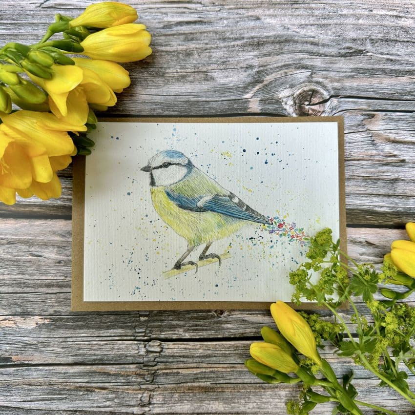 BETTY THE BLUETIT  ECO-CARD