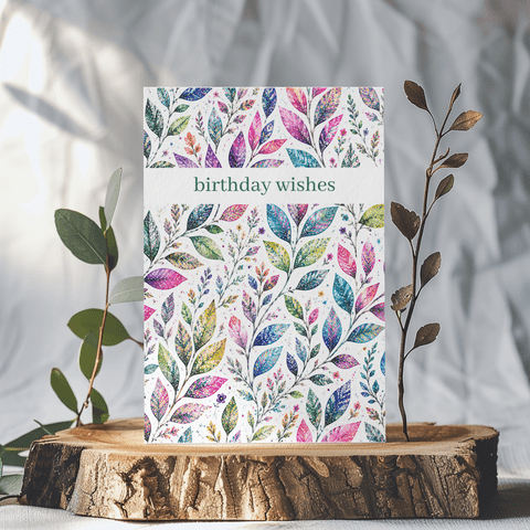 BIRTHDAY WISHES BOTANICAL ECO-CARD