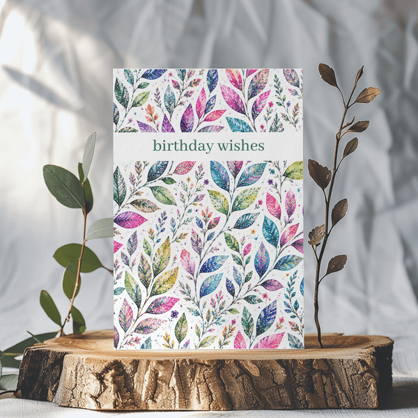 BIRTHDAY WISHES BOTANICAL ECO-CARD