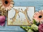 BOXING HARES ECO CARD