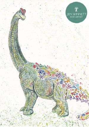 BRIAN THE BRACHIOSAURUS - SIGNED PRINT
