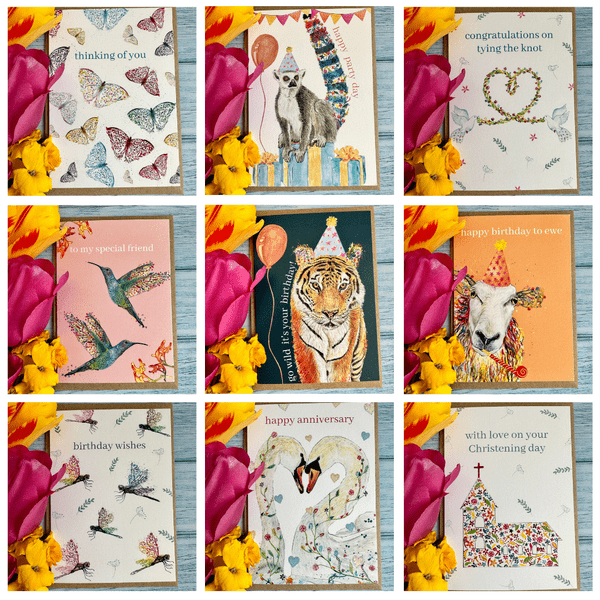 BULK BUY ECO CARDS DISCOUNT - 210 CARDS (OVER MAX 35 DESIGNS)