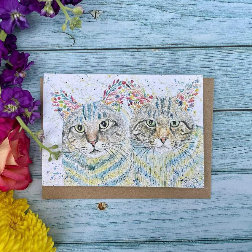 BUZZ AND WOODY THE CATS ECO CARD