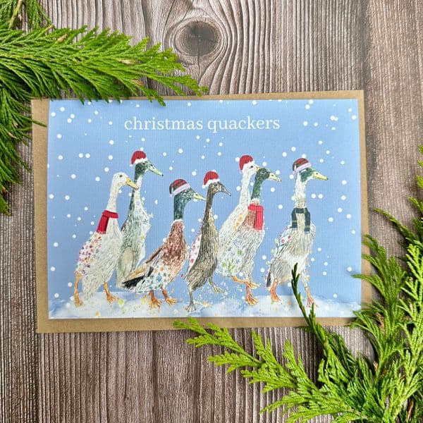 CHRISTMAS QUACKERS ECO CARD