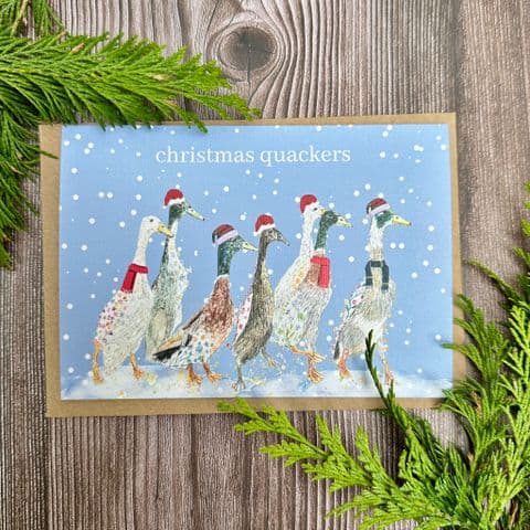 CHRISTMAS QUACKERS ECO CARD