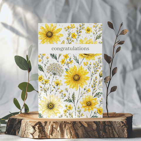 CONGRATULATIONS FLORAL ECO-CARD