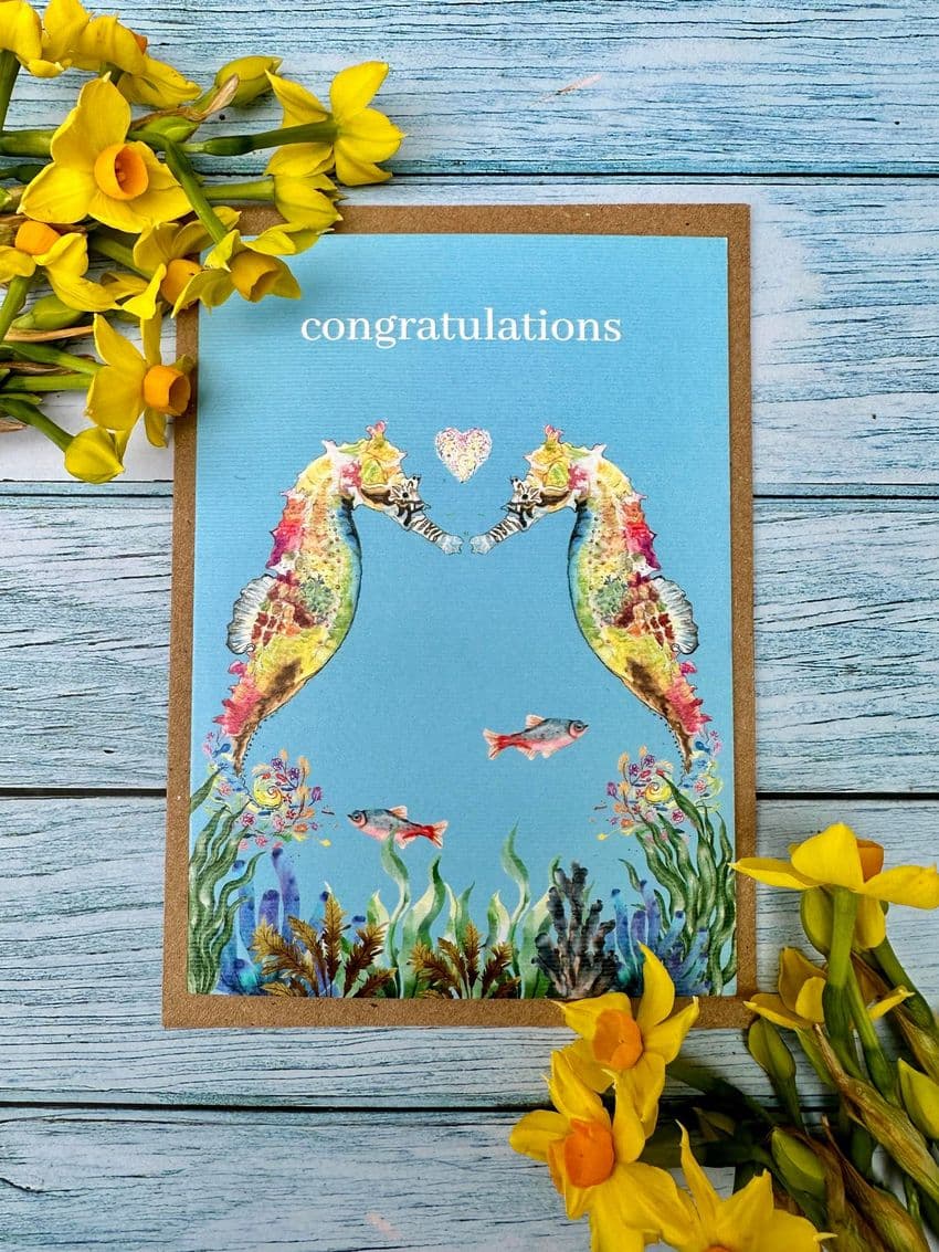 CONGRATULATIONS SEAHORSE ECO CARD