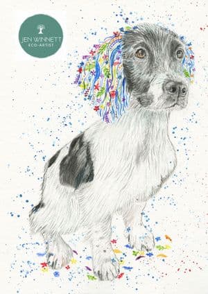DOUG THE SPANIEL - SIGNED PRINT