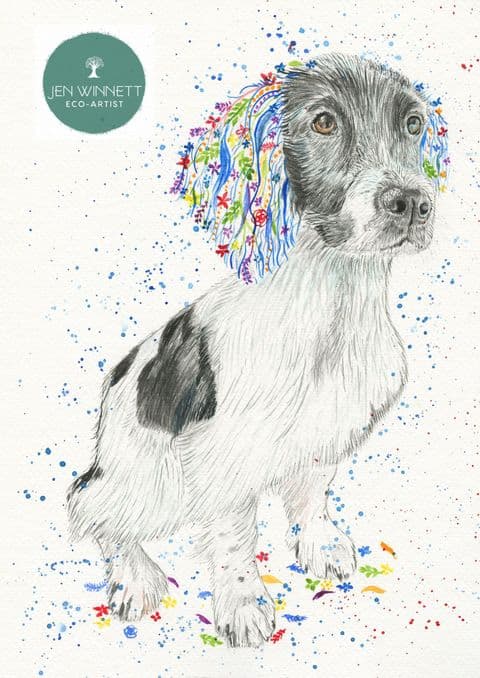 DOUG THE SPANIEL - SIGNED PRINT