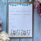 DUCKS IN A ROW PARTY INVITATIONS - PACK OF 10