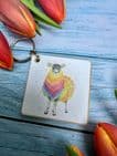 EWEGENE THE SHEEP ECO KEYRING