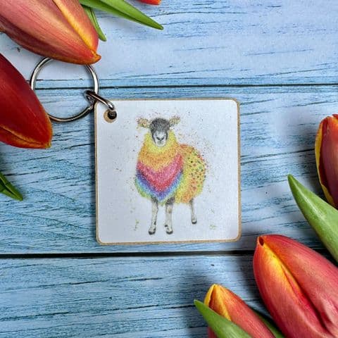 EWEGENE THE SHEEP ECO KEYRING