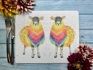 EWEGENE THE SHEEP LUXURY CORK PLACEMAT