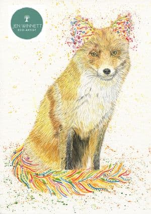 FELIX THE FOX SIGNED PRINT