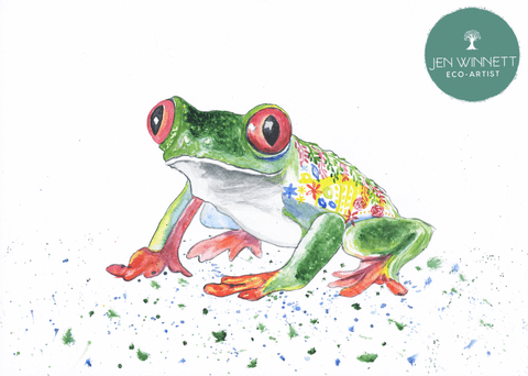 FERGUS THE FROG - SIGNED PRINT