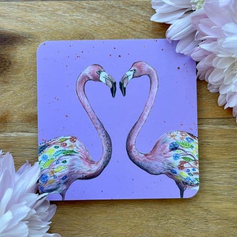 FLAMINGO LUXURY CORK COASTER