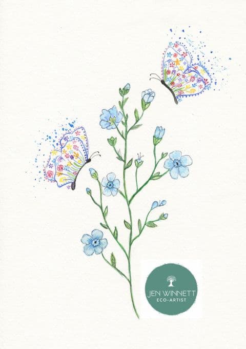 FORGET ME NOT SIGNED PRINT