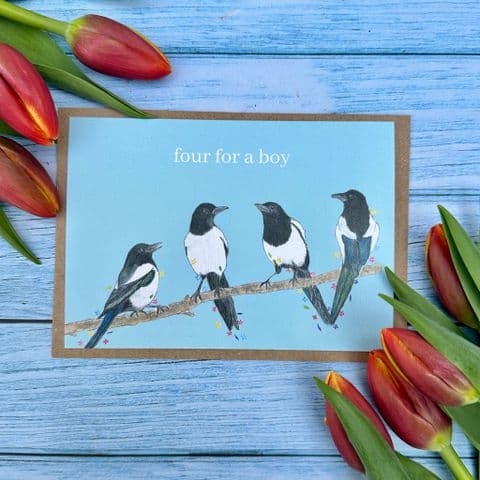 FOUR FOR A BOY ECO CARD