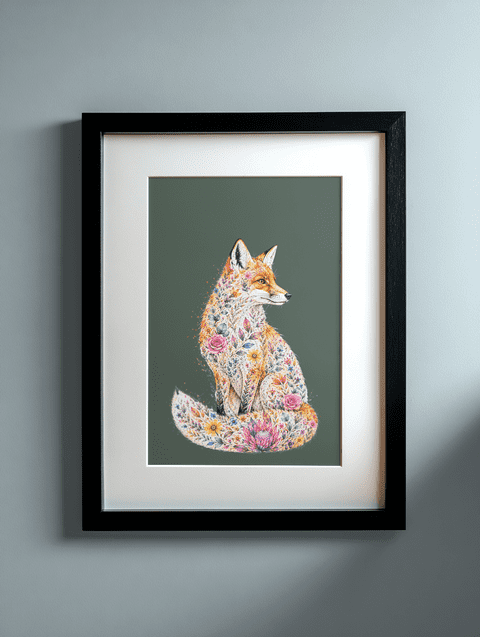 FOX WILD BLOOM A4 PRINT