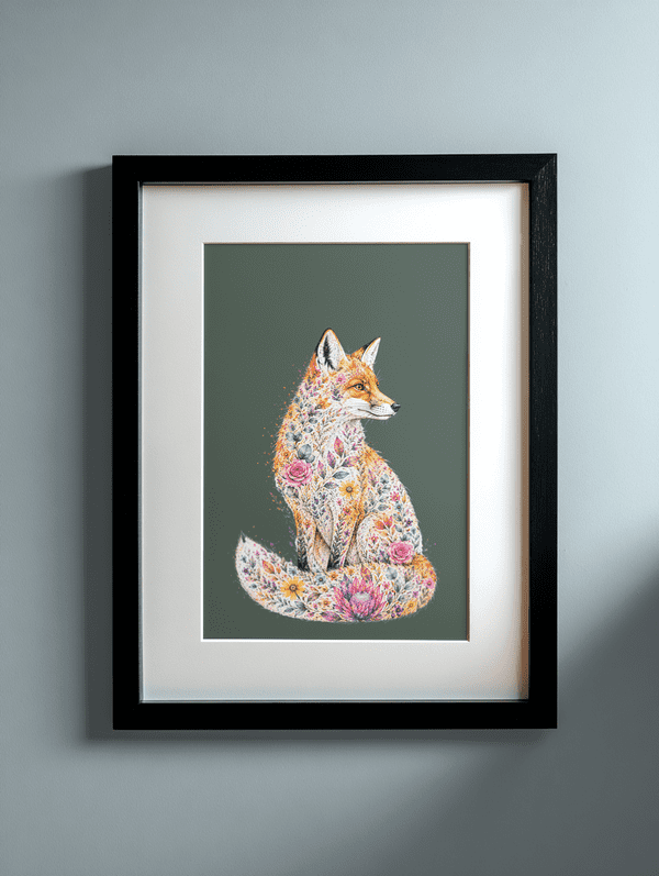 FOX WILD BLOOM A4 PRINT