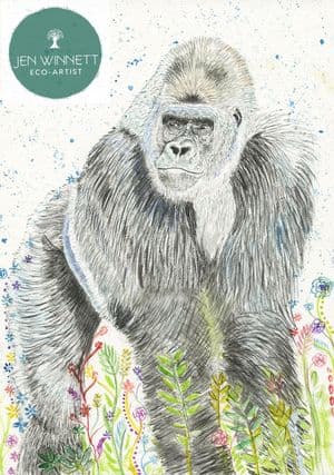 GEORGE THE GORILLA - SIGNED PRINT