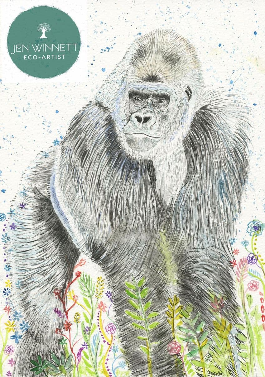 GEORGE THE GORILLA - SIGNED PRINT