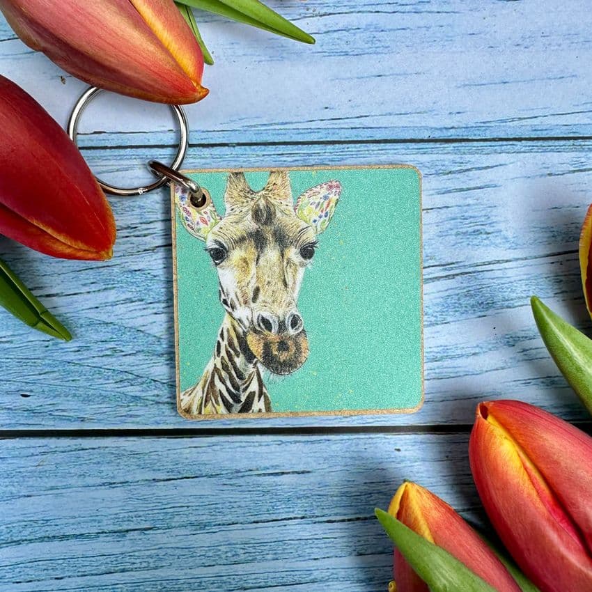 GEORGIE THE GIRAFFE ECO KEYRING