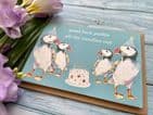 GOOD LUCK PUFFIN ALL THE CANDLES OUT ECO-CARD