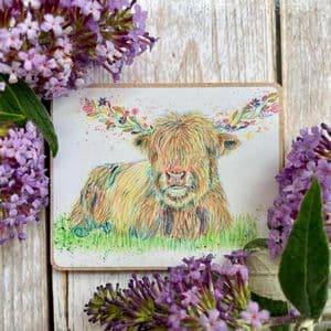 HAGRID THE HIGHLAND COW ECO FRIDGE MAGNET