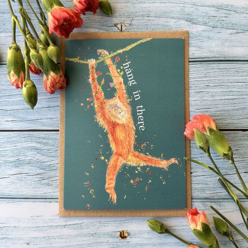 HANG IN THERE ORANGUTAN ECO-CARD