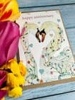 HAPPY ANNIVERSARY SWAN ECO-CARD