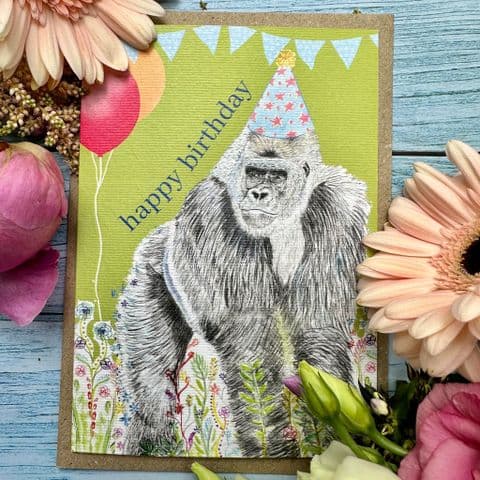 HAPPY BIRTHDAY GORILLA ECO-CARD
