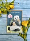 HAPPY EAT CAKE DAY PANDA BIRTHDAY ECO-CARD