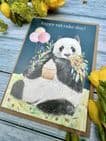 HAPPY EAT CAKE DAY PANDA BIRTHDAY ECO-CARD