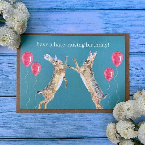 HARE RAISING BIRTHDAY ECO-CARD