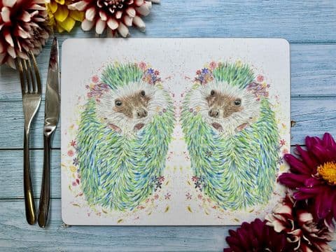 HECTOR THE HEDGEHOG LUXURY CORK PLACEMAT