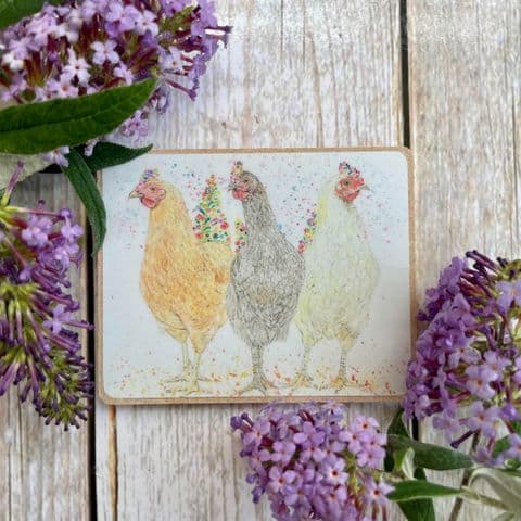 HENS ECO FRIDGE MAGNET