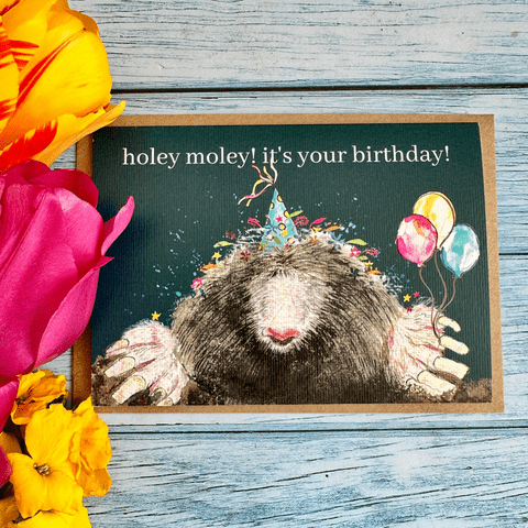 HOLEY MOLEY IT'S YOUR BIRTHDAY ECO-CARD