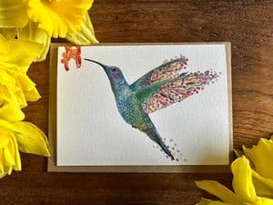 HONEY THE HUMMINGBIRD ECO-CARD