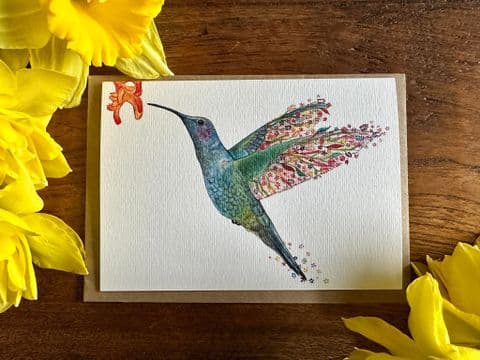 HONEY THE HUMMINGBIRD ECO-CARD