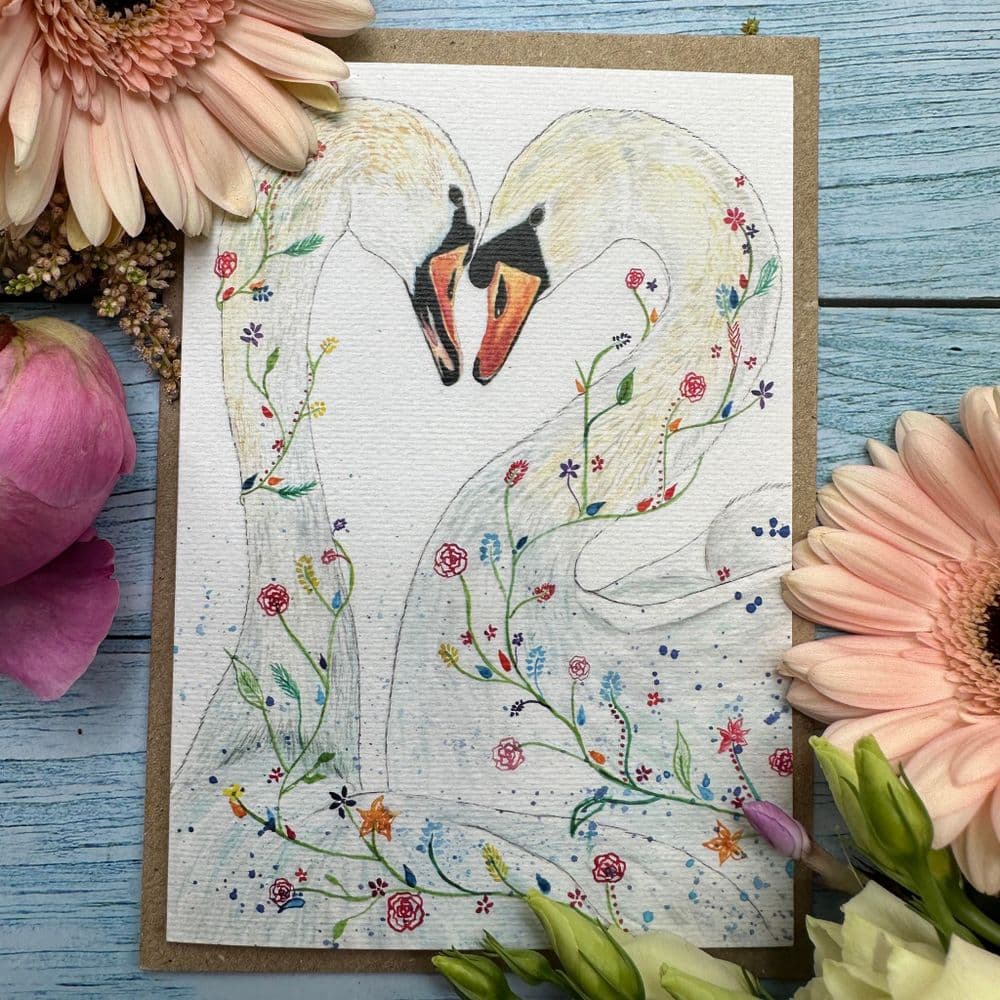 HOPELESSLY DEVOTED SWAN ECO CARD